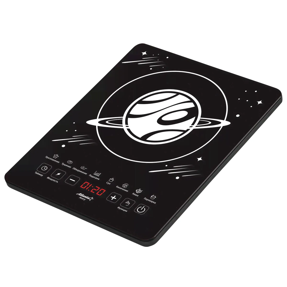 Плитка электрическая Atlanta ATH-1757 Black-0