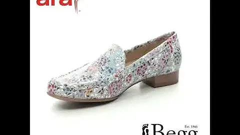 Ara Atlanta 01 30137-76 Grey Multi Floral loafers