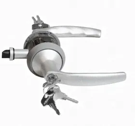 Замок с ручкой HCS A1530 Atlanta KEY/KEY F1-2серебристый без фальца 65432